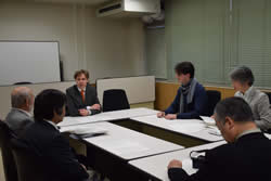 Receiving a visit from Consul-General of France in Kyoto