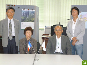 2011/6/2 アンベール・雨宮先生が来学、松田副学長を表敬訪問。