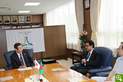 Charge d' Affaires a.i. of the People’s Republic of Bangladesh in Japan Visits Yamaguchi University